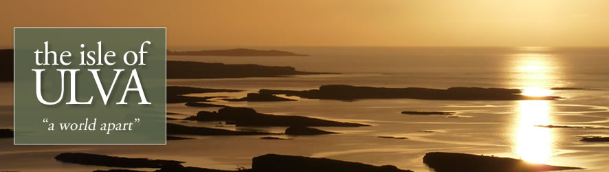 view south at sunset from Ulva